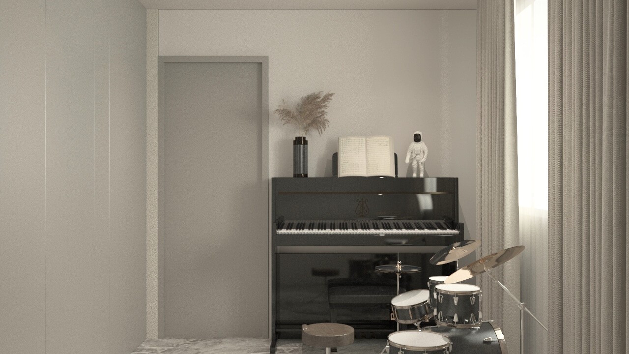 Flora Murni 3D render 3