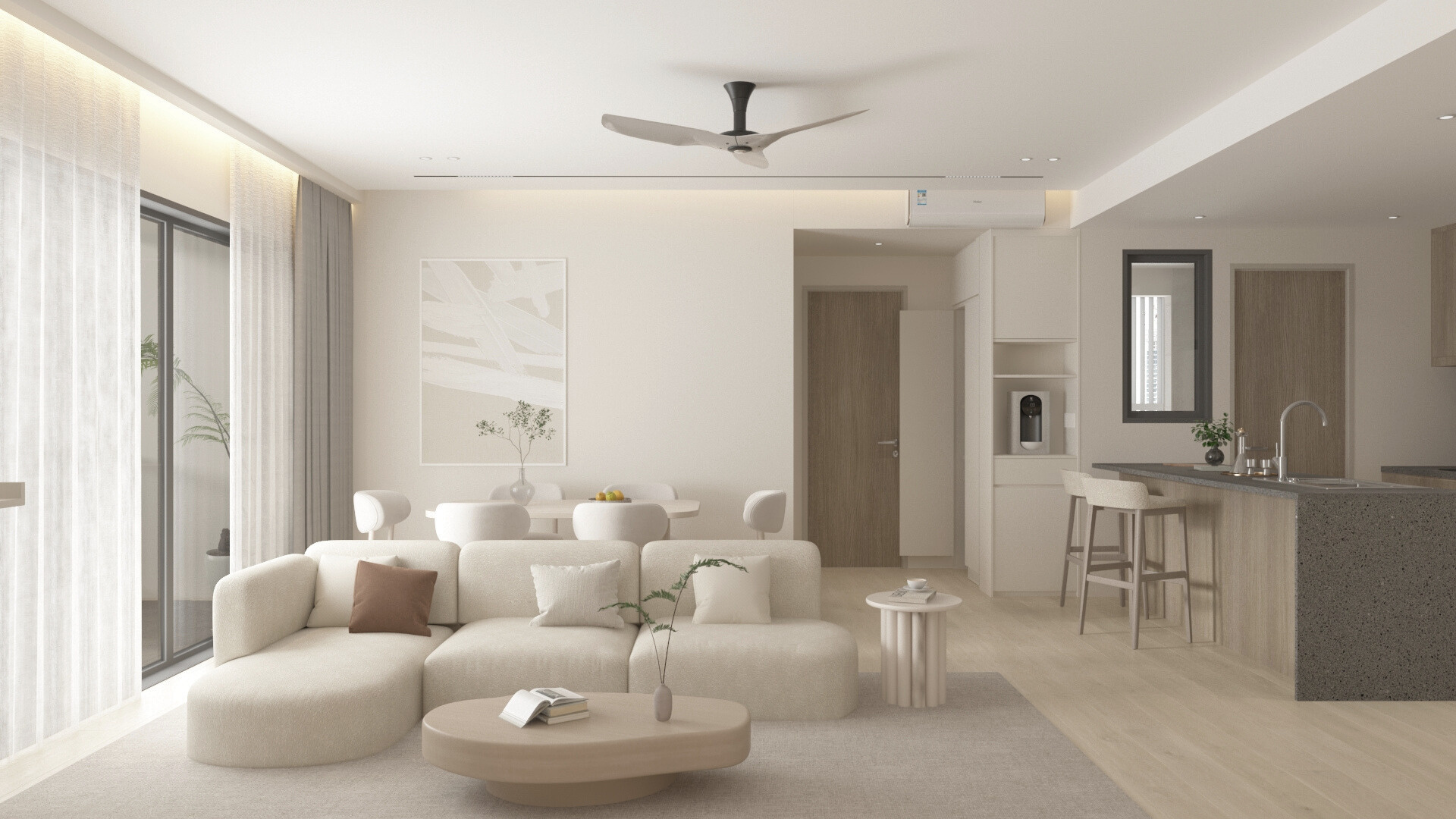 Park Place A1 interior design 3D render