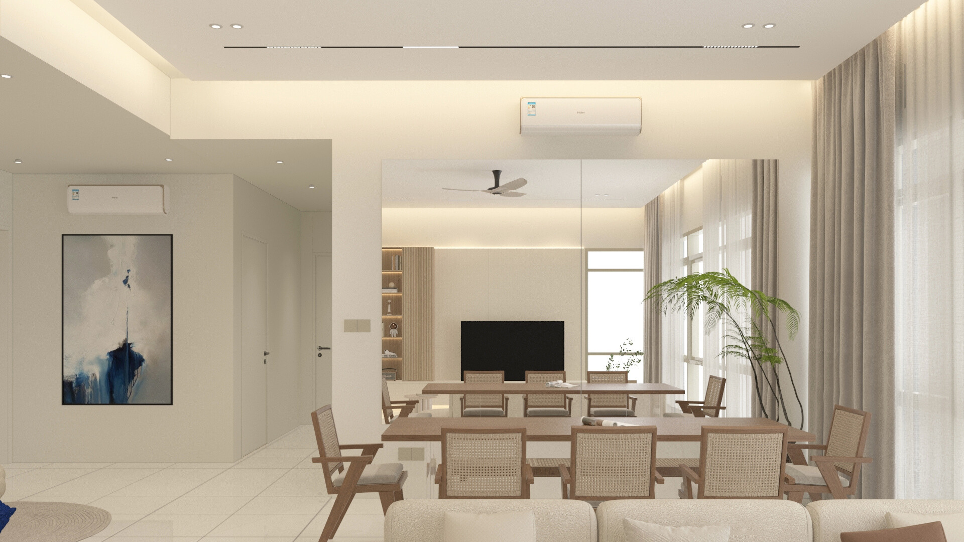 Par 3 Condominium interior design 3D render